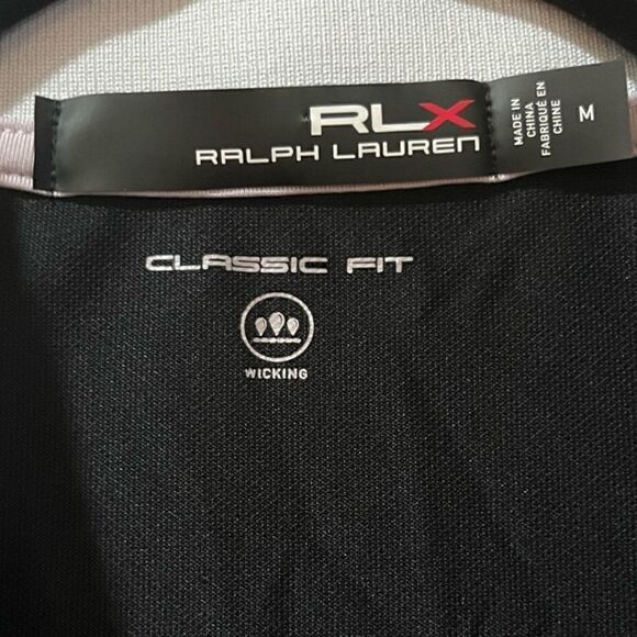 RLX RALPH LAUREN Sleeveless Collared Golf Polo Top Black Women’s Size Medium - Picture 3 of 5